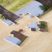 Trees Natuur Lake Vreedzame kunstpuzzel Legpuzzel (Zijkant)