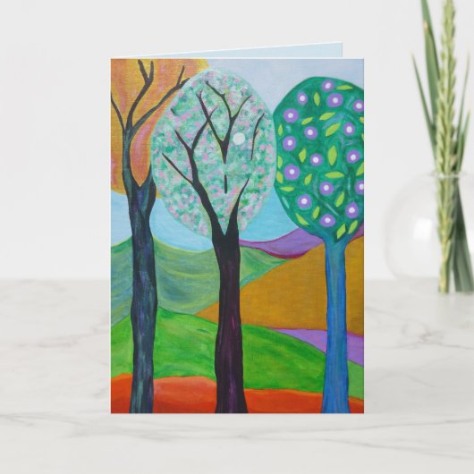 Trees Notecard Kaart (Voorkant)