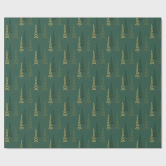 Trees on Trees - Holiday Wrapping Cadeaupapier (Vlak)