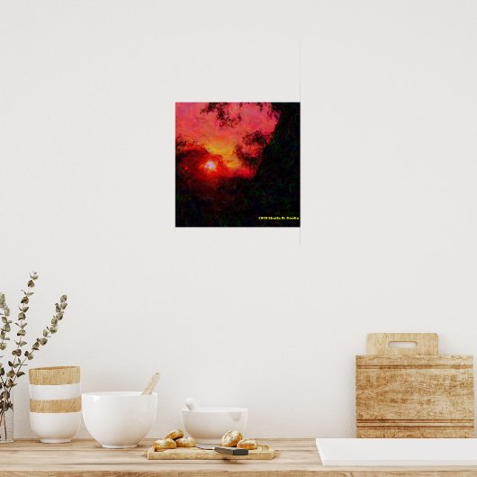 Trees op Evensong Poster (Keuken)