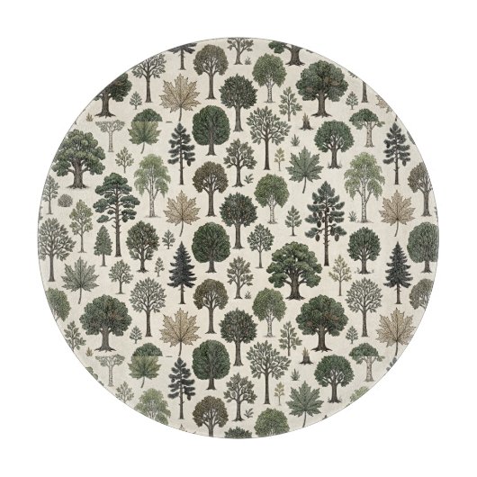Trees Pattern Snijplank (Voorkant)