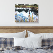 Trees Pond Landscape Michigan Photography Art Canvas Afdruk (Insitu (Slaapkamer))