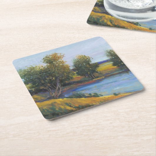 Tree's Reflection II Kartonnen Onderzetters (Schuin)