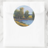 Tree's Reflection II Ronde Sticker (Tas)