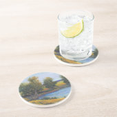 Tree's Reflection II Zandsteen Onderzetter (Zijkant)