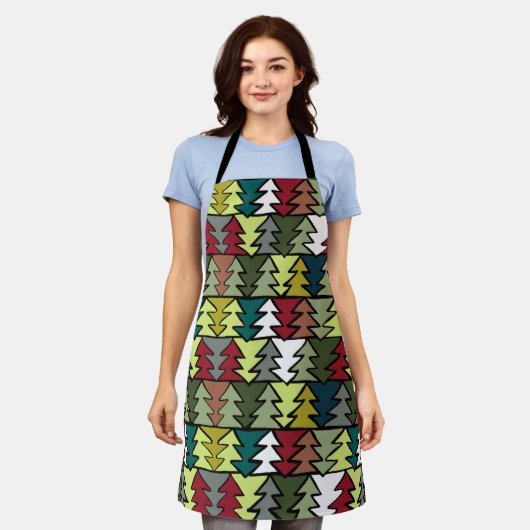 Trees Simple Apron Schort (Gedragen)