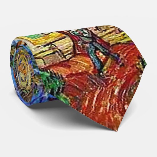 Trees St-Paul Hospital Garden Van Gogh Fine Art Stropdas (Opgerold)