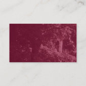 Trees Texture - Crimson Maroon Visitekaartje (Achterkant)