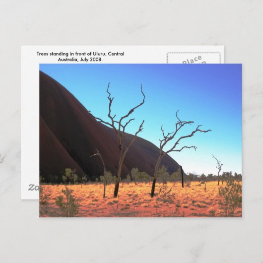 Trees van Ayers Rock Briefkaart (Voorkant / Achterkant)