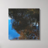 Trees Water Reflection II Stretched Canvas Print (Voorkant)