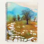 Trees Waterverf Ink Art Planner (Voorkant)