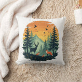 Trees Wildlife Natuur bos T-shirt Kussen (Deken)