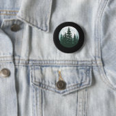 Trees Wildlife Natuur Forest Silhouette Ronde Button 5,7 Cm (In situ)