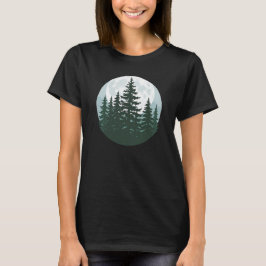 Trees Wildlife Natuur Forest Silhouette T-shirt