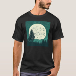 Trees Wildlife Natuur Forest Silhouette T-shirt