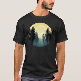 Trees Wildlife Natuur Forest Silhouette T-shirt