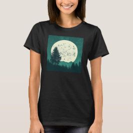 Trees Wildlife Natuur Forest Silhouette T-shirt