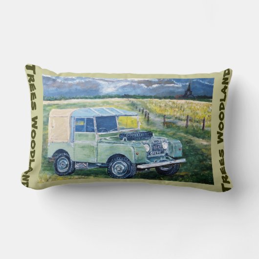 Trees Woodland Lumbar Cushion Kussen (Voorkant)