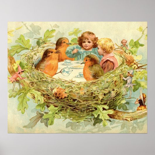 Treetop Tea Party Poster (Voorkant)