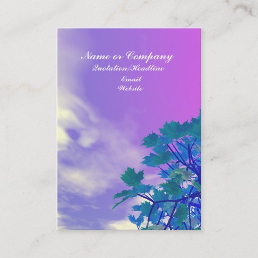 Treetop Visitekaartje (Voorkant)