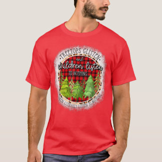Treetops luisteren en kinderen luisteren naar niet t-shirt