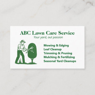 TreeTrim Pro Lawn Care Visitekaartje