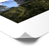 Treeview Yosemite Groen Blauw Kleur Fotografie Poster (Hoek)