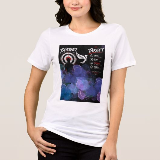 Tref Je Doel Motiverende T-Shirt (Voorkant)