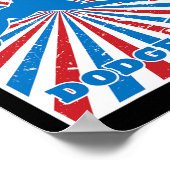 trefbalspeler rood wit blauw strepen su poster (Hoek)