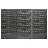Trefbord zwart-wit Letter-nummerprogrammer Stof (Fat Quarter)