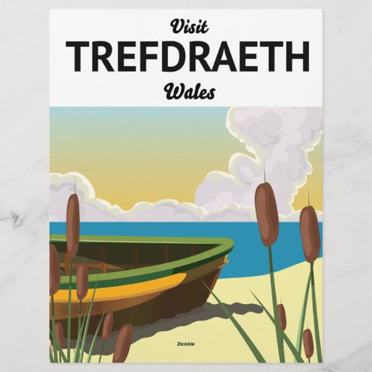 Trefdraeth zeereisposter briefhoofd (Achterkant)