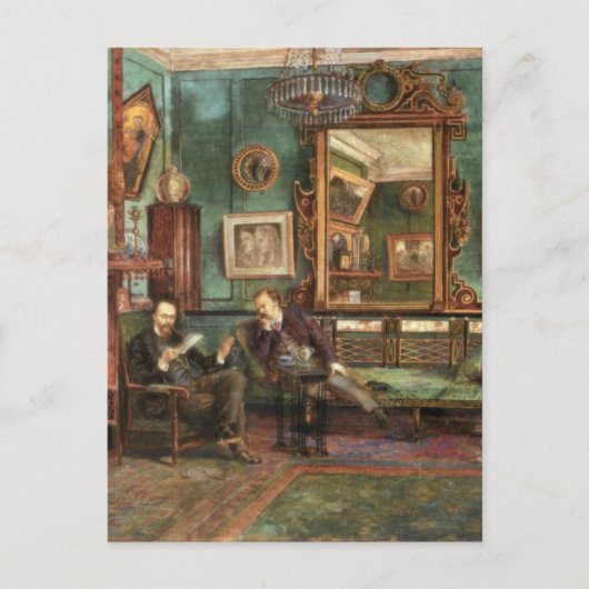 Treffry Dunn Rossetti & Dunton bij 16 Cheyne walk Briefkaart (Voorkant)