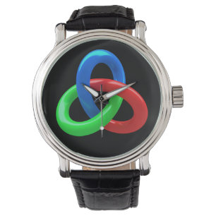 Trefoil knot horloge