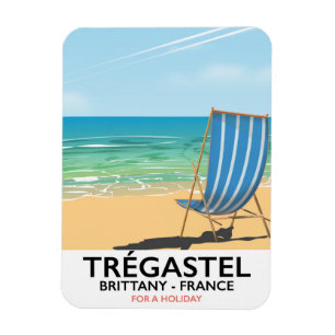 Trégastel, Bretagne Frankrijk strand reisposter Magneet