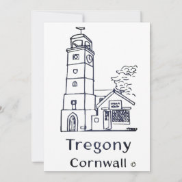 Tregony clocktower card bedankkaart