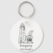 Tregony Clocktower Keyring Sleutelhanger (Voorkant)