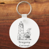 Tregony Clocktower Keyring Sleutelhanger (Achterkant)