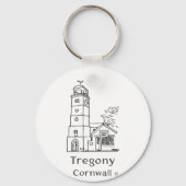 Tregony Clocktower Keyring Sleutelhanger (Achterkant)
