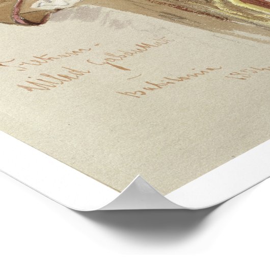 Trehem - uit Babylonia, 1854 Poster (Hoek)