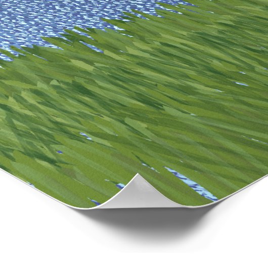 Treibball - Cartoon Happy Dog and Balls v4 Poster (Hoek)