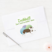 Treibball - Geen stink'n schapen nodig Ronde Sticker (Envelop)