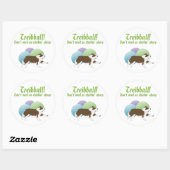 Treibball - Geen stink'n schapen nodig Ronde Sticker (Vel)