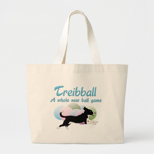 Treibball Grote Tote Bag (Voorkant)