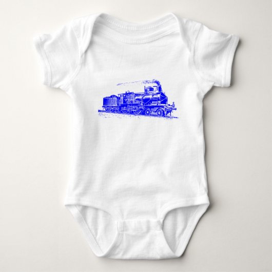 Trein 03 - Blauw Romper (Voorkant)