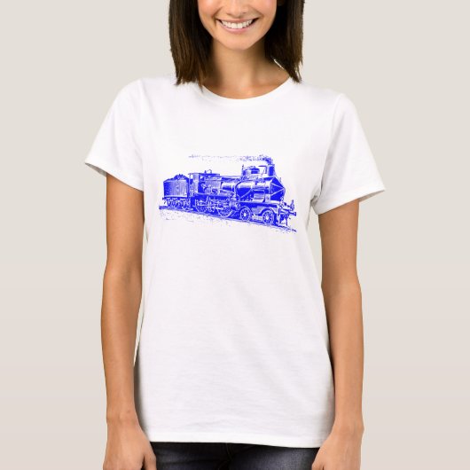 Trein 03 - Blauw T-shirt (Voorkant)
