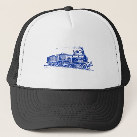 trein 03 - marineblauw trucker pet (Voorkant)