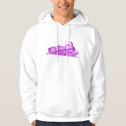 Trein 03 - Paars Hoodie (Voorkant)
