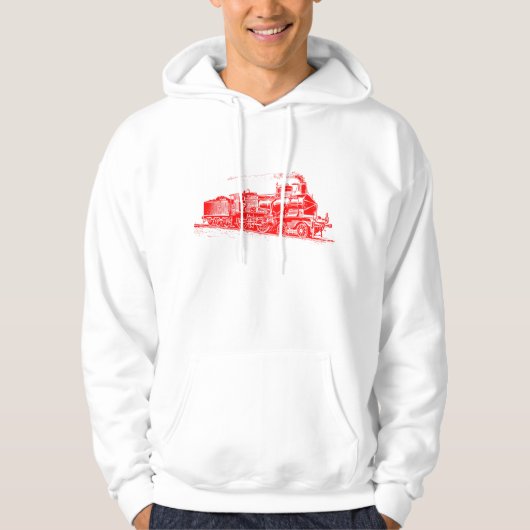 Trein 03 - Rood Hoodie (Voorkant)