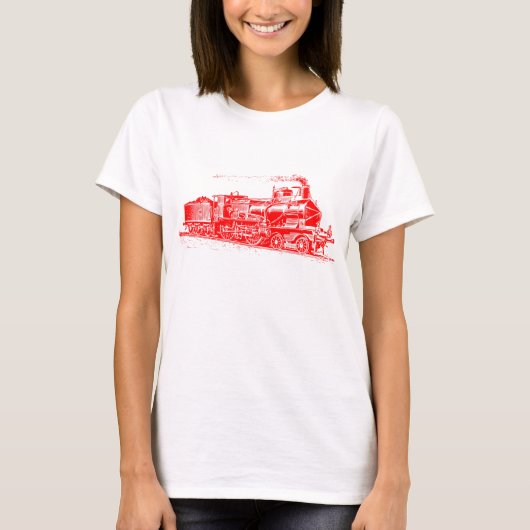 Trein 03 - Rood T-shirt (Voorkant)