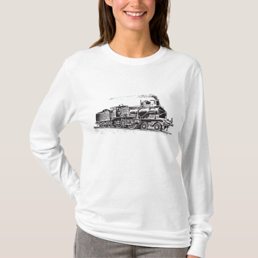 Trein 03 - zwart t-shirt (Voorkant)